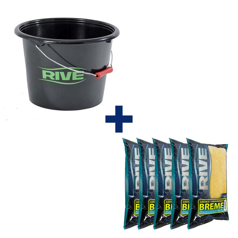 Pack Seau + 5kg d'Amorce Breme - Packs | Pacific P&ecirc;che