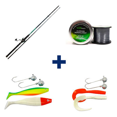 Pack Tank Heavy Spin + Monofilament + 2 Leurres - Packs et ensembles | Pacific P&ecirc;che