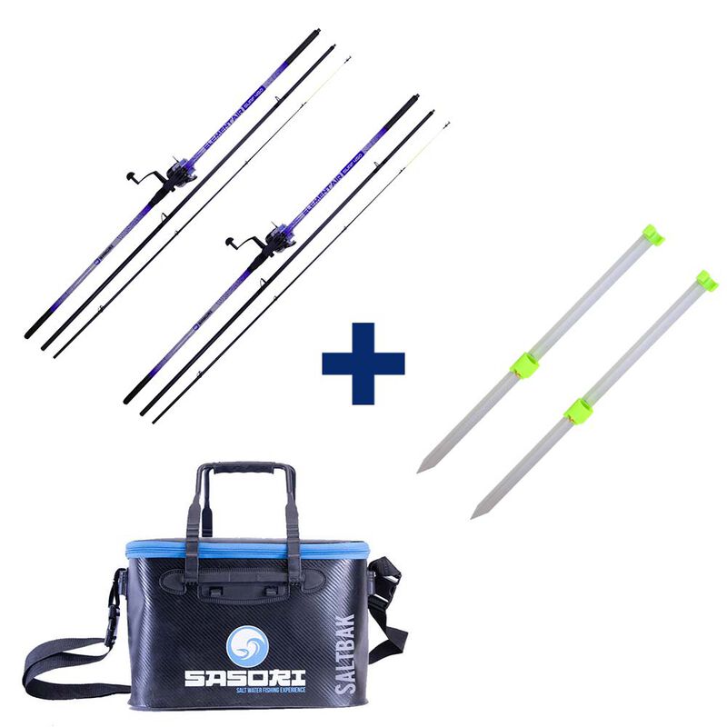 Pack 2 Combos Surf 450 100-200g + Piques + Bakkan - Packs et ensembles | Pacific P&ecirc;che