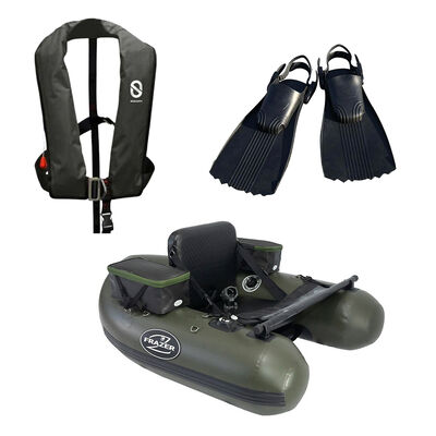 Pack Ranger Evo 150 + Gilet Gonflabe XH + Palmes Float Tube Pro Wide - Packs | Pacific P&ecirc;che