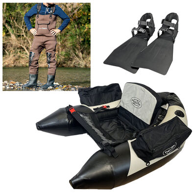 Pack Agility 150 + Palmes Float Tube + Wader N&eacute;opr&egrave;ne Frost - Packs | Pacific P&ecirc;che