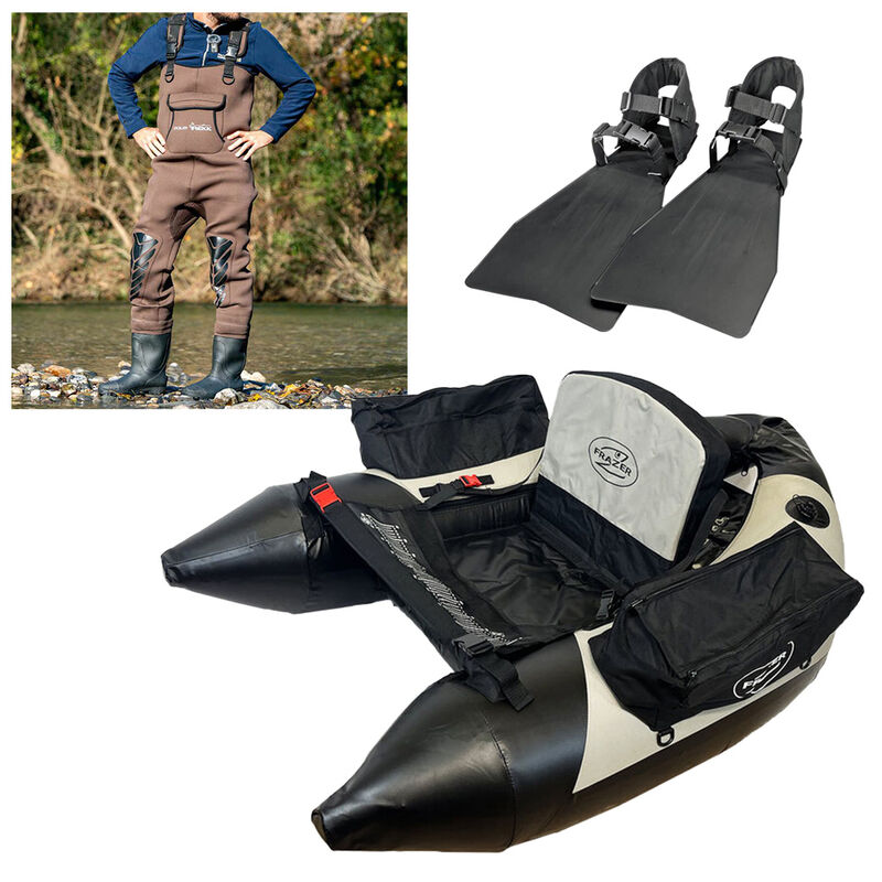 Pack Agility 150 + Palmes Float Tube + Wader N&eacute;opr&egrave;ne Frost - Packs | Pacific P&ecirc;che