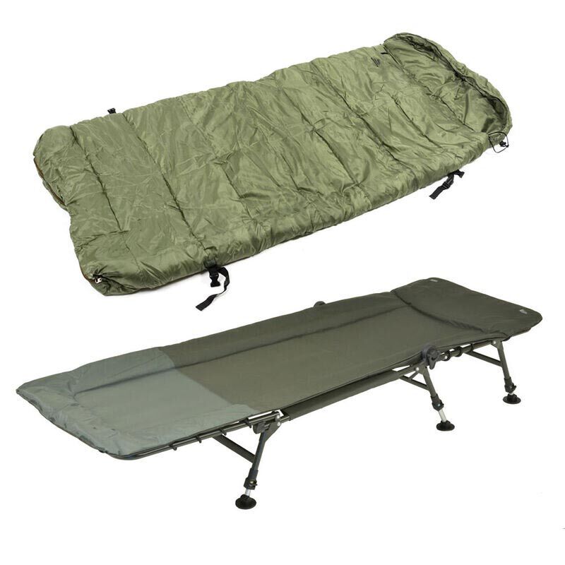 Pack confort team carpfishing bedchair + duvet process - Bivouac Confort | Pacific P&ecirc;che