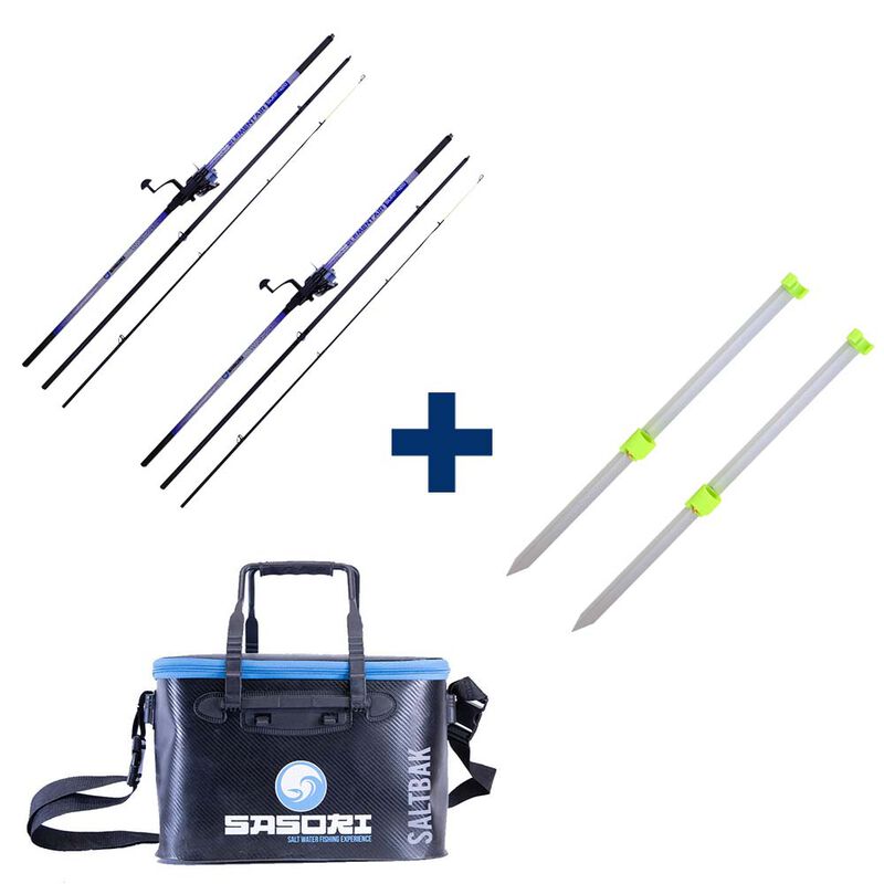 Pack 2 Combos Surf 420 100-200g + Piques + Bakkan - Packs et ensembles | Pacific P&ecirc;che