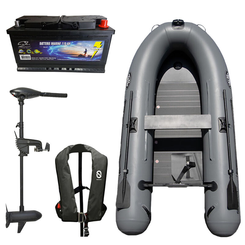 Pack Moteur Frazer 55 Lbs + Batterie Marine 110 AH + Session 290 + Gilet Gonflabe XH - Packs | Pacific P&ecirc;che