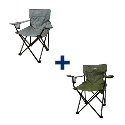 Pack 2 Siege Gris et Kaki - Tous nos packs | Pacific P&ecirc;che