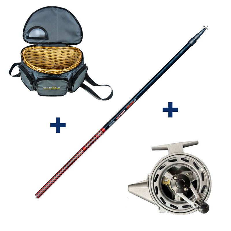 Ensemble Garbolino Canne T&eacute;l&eacute;r&eacute;glable 4m80 + Moulinet Capot&eacute; + Panier Truite - Packs | Pacific P&ecirc;che