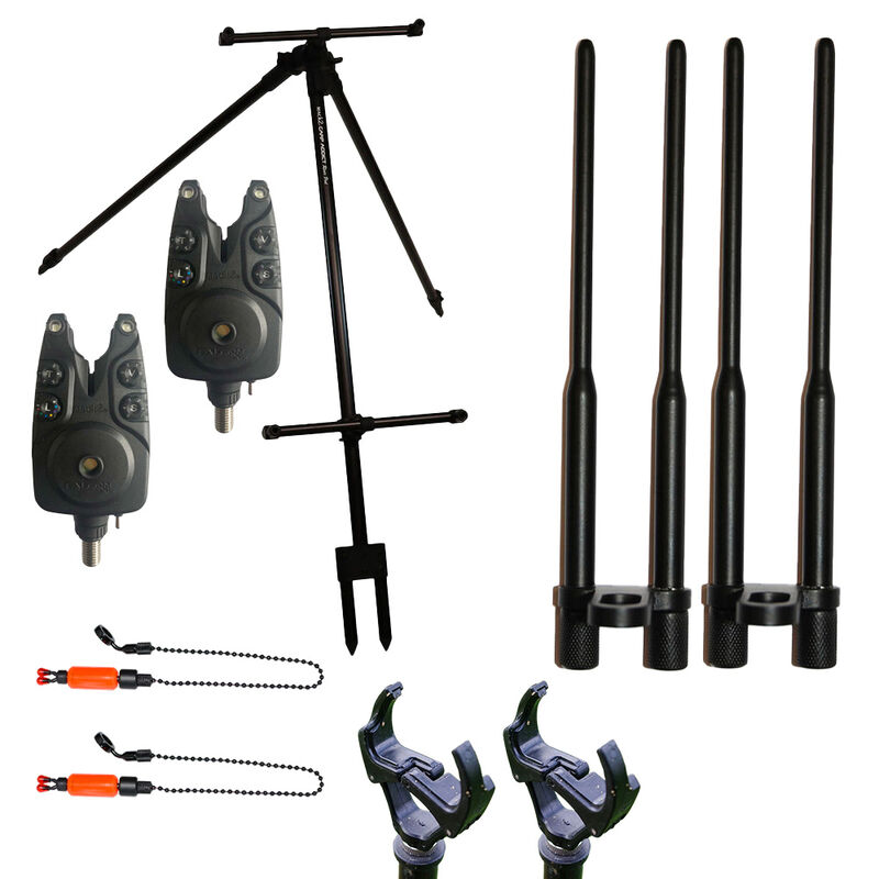 Pack Rod Pod River 2 Cannes Carp Addict - Supports de Cannes | Pacific P&ecirc;che