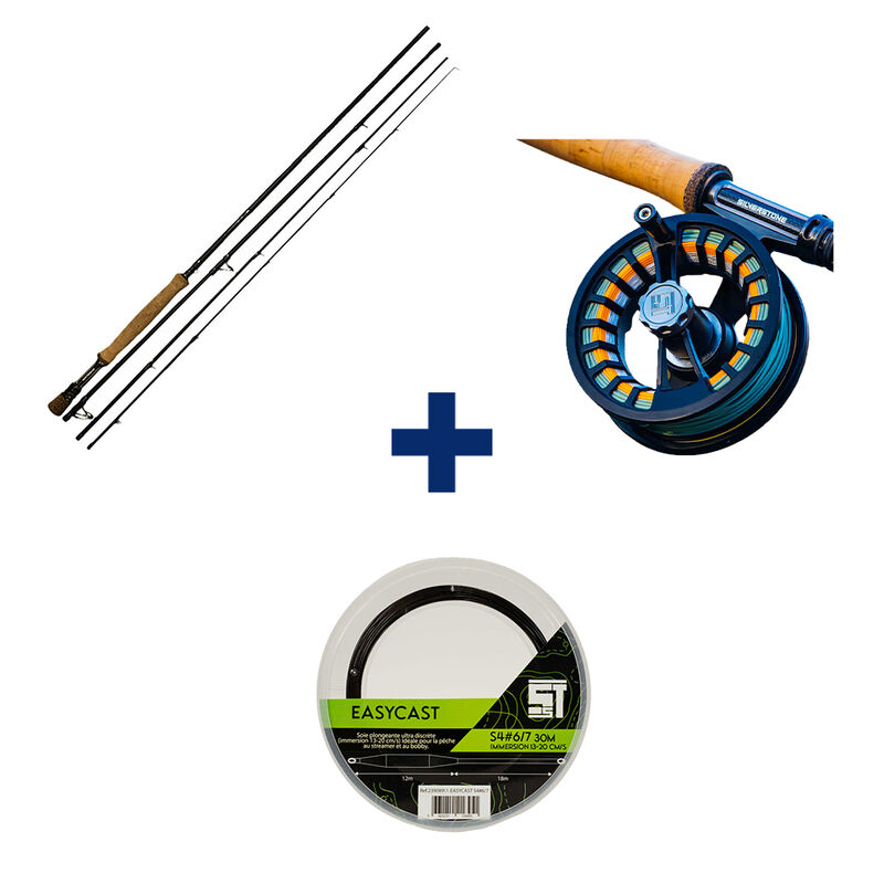 Pack Canne Xbone 10' 6/7 + Moulinet Xstream 67 + Soie Plogeante - Packs | Pacific P&ecirc;che