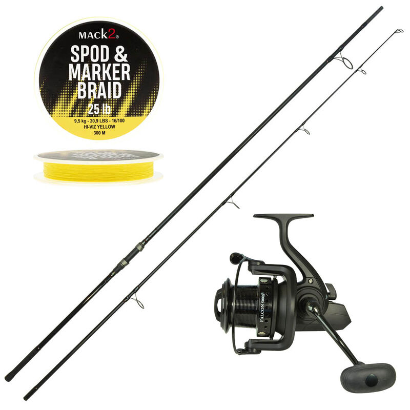 Pack Carp Addict Spod 12' 5lbs + Falcon 5000 Spod + Tresse - Cannes | Pacific P&ecirc;che