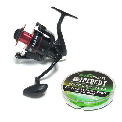 Pack Moulinet Tank 6000 FD + Tresse 35/100 - Packs et ensembles | Pacific P&ecirc;che