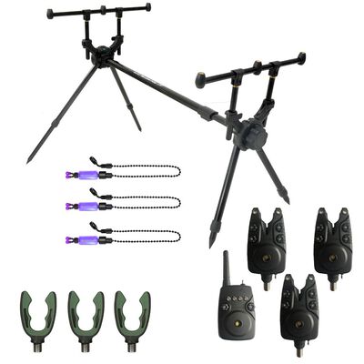 Pack mack2 rod pod falcon 3 rod + d&eacute;tecteurs + supports arri&egrave;res + indicateurs - Supports de Cannes | Pacific P&ecirc;che