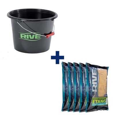 Pack Seau + 5kg d'amorce etang - Amorces | Pacific P&ecirc;che