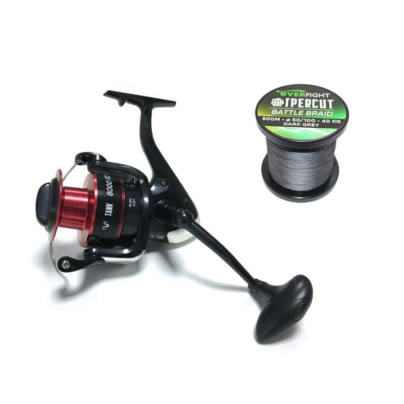 Pack Moulinet Bou&eacute;e Tank 8000 FD + Tresse 60/100 - Packs et ensembles | Pacific P&ecirc;che