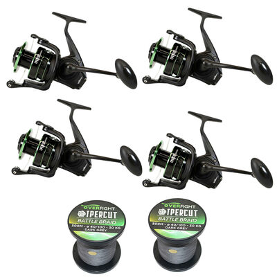 Pack Overfight 4 Ipercut 8000 FD + Ipercut Battle Braid - Packs et ensembles | Pacific P&ecirc;che