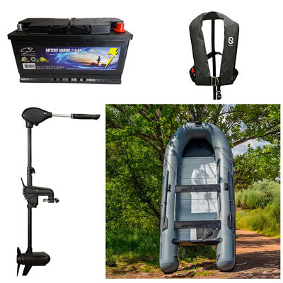 Pack Moteur Frazer 65 LBS + Batterie Marine 110 AH + Session 420 + Gilet Gonflable XH - Packs | Pacific P&ecirc;che