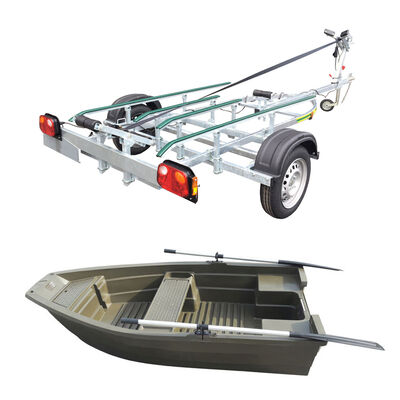 Pack Barque La Gartempe Brown Olive + Remorque SP 250K - Packs | Pacific P&ecirc;che