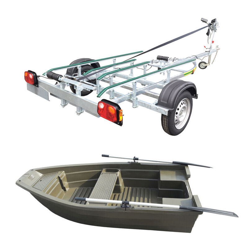 Pack Barque La Gartempe Brown Olive + Remorque SP 250K - Packs | Pacific P&ecirc;che