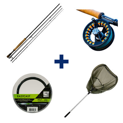 Pack Canne Xbone10' 6/7 + Moulinet Xstream 67 + Soie Intermediaire + Epuisette - Packs | Pacific P&ecirc;che