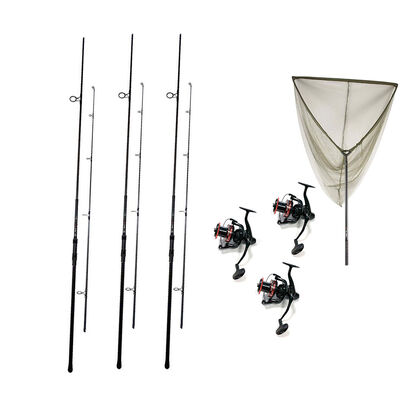 Pack 3 Nomad XTR 10 3lbs + 3 Nomad Xtr 5000 Fd + Epuisettes Nomad XTR - Cannes | Pacific P&ecirc;che