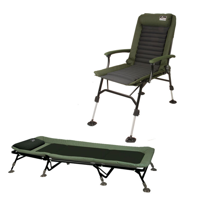 Pack master carp leon hoogendijk bedchair et level chair - Bivouac Confort | Pacific P&ecirc;che