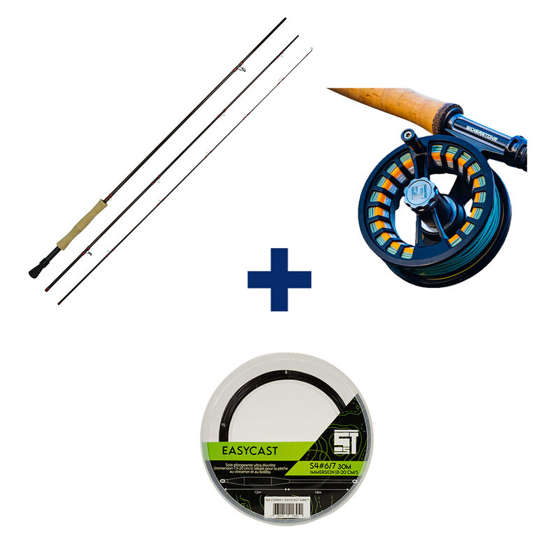 Pack Canne Redware 10' 7/8 + Moulinet Xstream 6/7 + Soie Plongeante 6/7 - Packs | Pacific P&ecirc;che