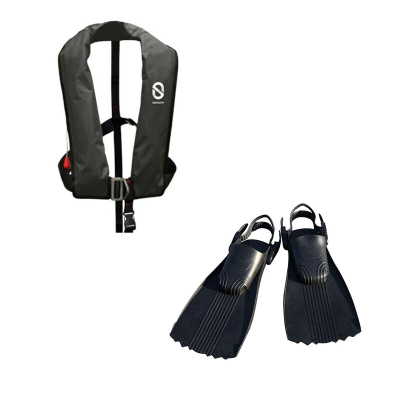 Pack Gilet Gonflabe XH + Palmes Pro Wide - Packs | Pacific P&ecirc;che