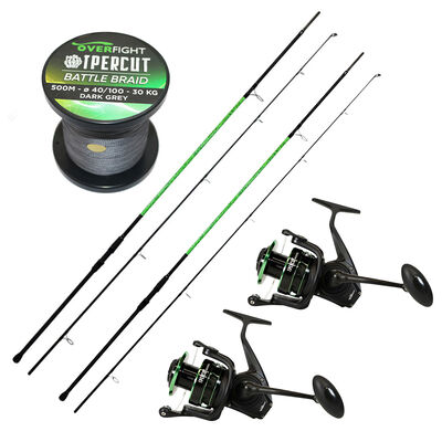 Pack Overfight Ipercut 2 Pellets 4.5 LBS + 2 Ipercut 8000 FD + Ipercut Battle Braid - Packs et ensembles | Pacific P&ecirc;che