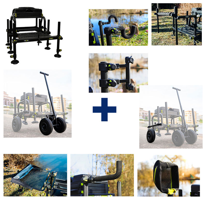 Pack Station TS3 Medium + Kit Chariot 4 Roues - Packs | Pacific P&ecirc;che