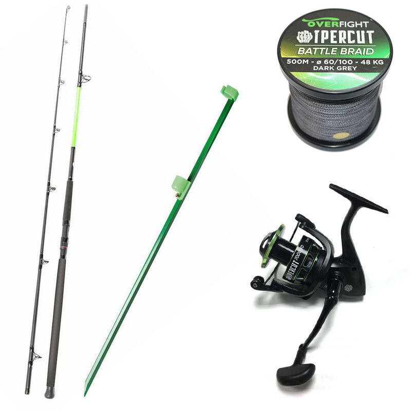 Pack Ipercut battle 3m + Ipercut 7000FD + Ipercut battle braid 0.60 + adjustable sand spike - Packs et ensembles | Pacific P&ecirc;che