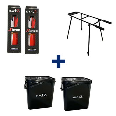 Pack Falcon Competition Double Spod Station + 2 Seaux 17L + 2 Bait Rocket - App&acirc;ts / Bateaux amorceur / Spodding | Pacific P&ecirc;che