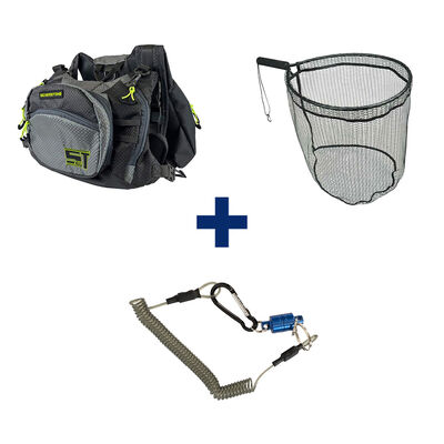 Pack Chest Pack Hardwater Evo + Raquette Rubber 45 + Aimant - Tous nos packs | Pacific P&ecirc;che