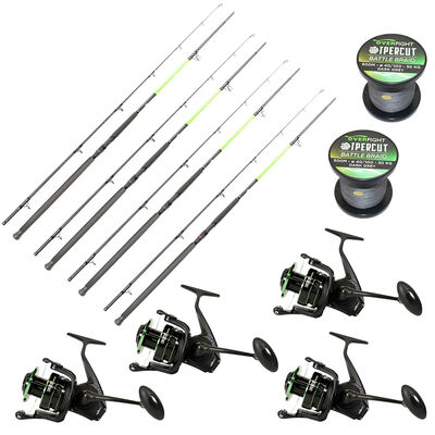 Pack Overfight 4 Ipercut Battle 300 cm 200-400 g + 4 Ipercut 8000 FD + 2 Ipercut Battle Braid - Packs et ensembles | Pacific P&ecirc;che