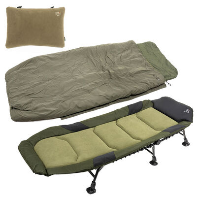 Pack H Max Bedchair + Duvet 3 Saisons + Oreiller - Bivouac Confort | Pacific P&ecirc;che