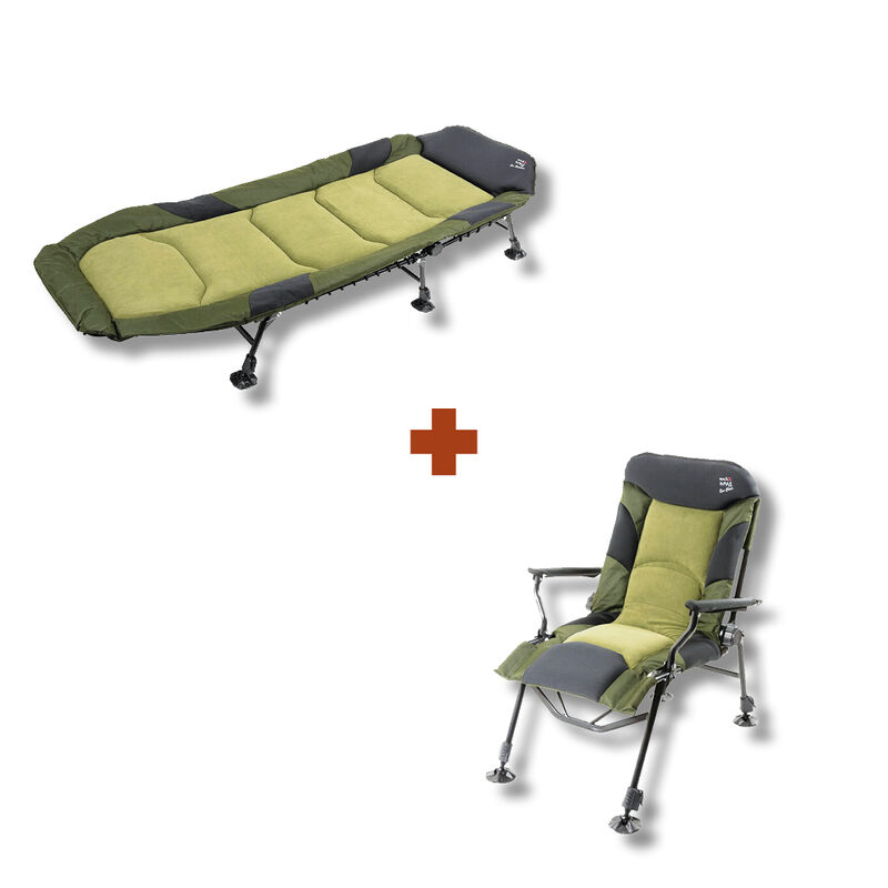 Pack H Max Evo Bedchair + Levelchair - Bivouac Confort | Pacific P&ecirc;che