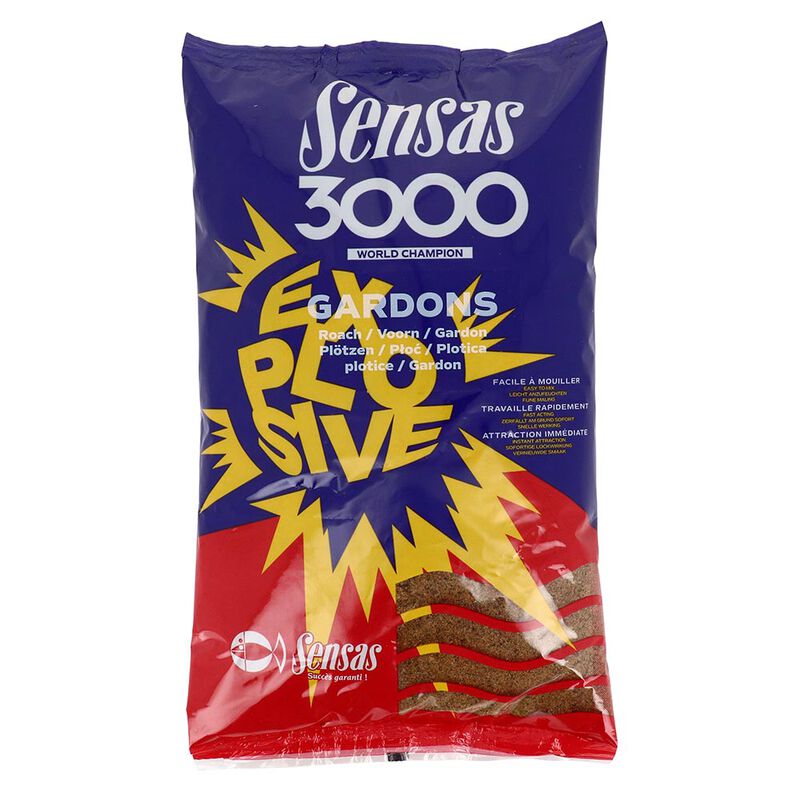 Amorce Sensas 3000 Explosive Gardons 1kg - Amorces | Pacific P&ecirc;che