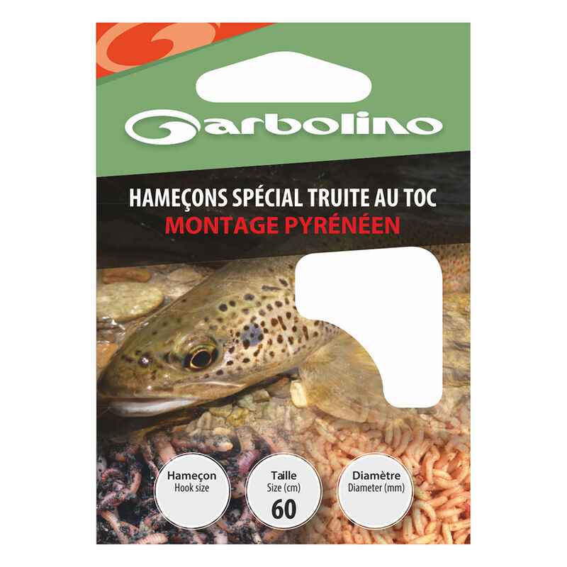 Hame&ccedil;ons mont&eacute;s truite garbolino montage pyr&eacute;n&eacute;en (x10) - Hame&ccedil;ons mont&eacute;s | Pacific P&ecirc;che