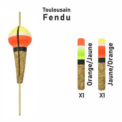 Flotteur Toulousain Fendu Garbolino Streamline x2 - Flotteurs / Bulles | Pacific P&ecirc;che