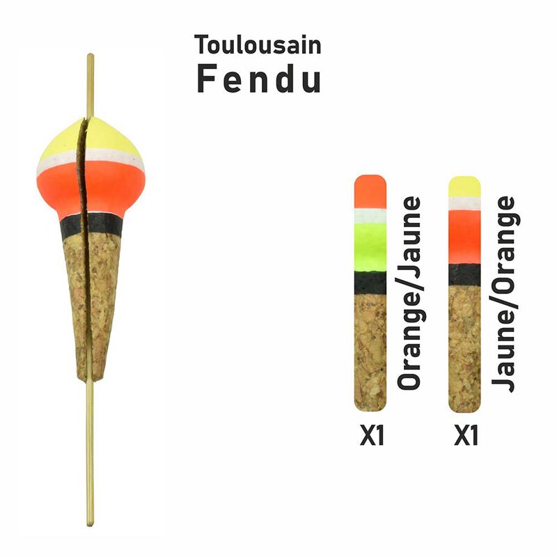 Flotteur Toulousain Fendu Garbolino Streamline x2 - Flotteurs / Bulles | Pacific P&ecirc;che