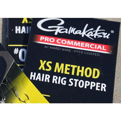 Bas de Ligne Gamakatsu XS Method Hair Rig Stop 15 cm x8 - Hame&ccedil;ons mont&eacute;s feeder | Pacific P&ecirc;che