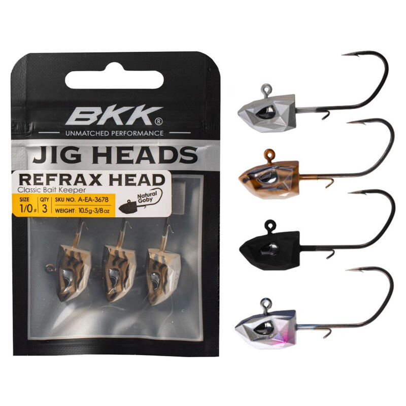 T&ecirc;te Plomb&eacute;e BKK Refrax Jig 7g taille #1/0 (x3) - T&ecirc;tes plomb&eacute;es | Pacific P&ecirc;che