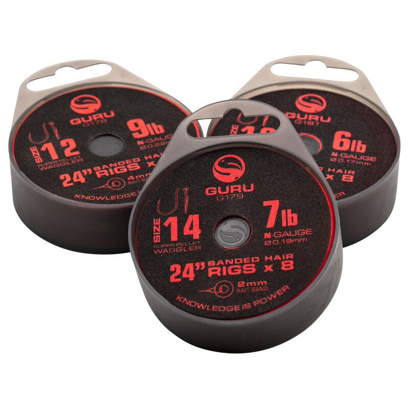 Bas de ligne mont&eacute; Guru duper pellet waggler bait band - Hame&ccedil;ons &agrave; Oeillets | Pacific P&ecirc;che