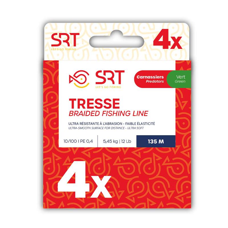 Tresse Sert x4 Moss Green 270m - Tresses | Pacific P&ecirc;che