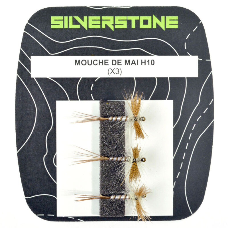 Mouche s&egrave;che silverstone mouche de mai h10 (x3) - S&egrave;ches | Pacific P&ecirc;che