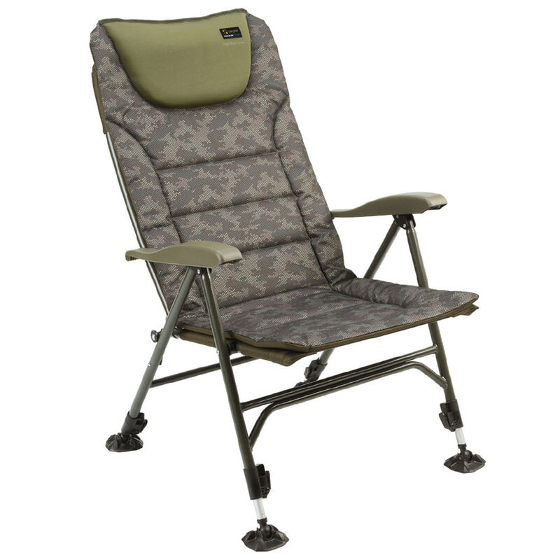 Level Chair Magnum Hi Back Chair Camo - Levels Chair | Pacific P&ecirc;che