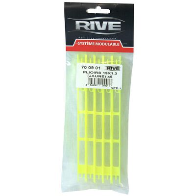 Plioirs Rive Jaune 19 x 1.3 (x5) - Plioirs | Pacific P&ecirc;che