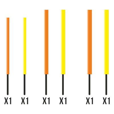 Antennes Garbolino Pack de 6 Antennes Insert Court Plastique Creuse 1.5/2/2.5mm - Flotteurs Fixes | Pacific P&ecirc;che