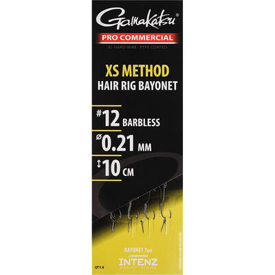 Bas de Ligne Gamakatsu XS Method Hair RIg Bayonet 15 cm x8 - Hame&ccedil;ons mont&eacute;s feeder | Pacific P&ecirc;che