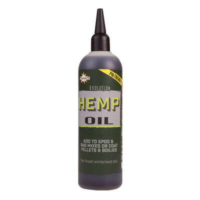 Huile carpe dynamite baits evolution oil hemp 300ml - Boosters / dips | Pacific P&ecirc;che