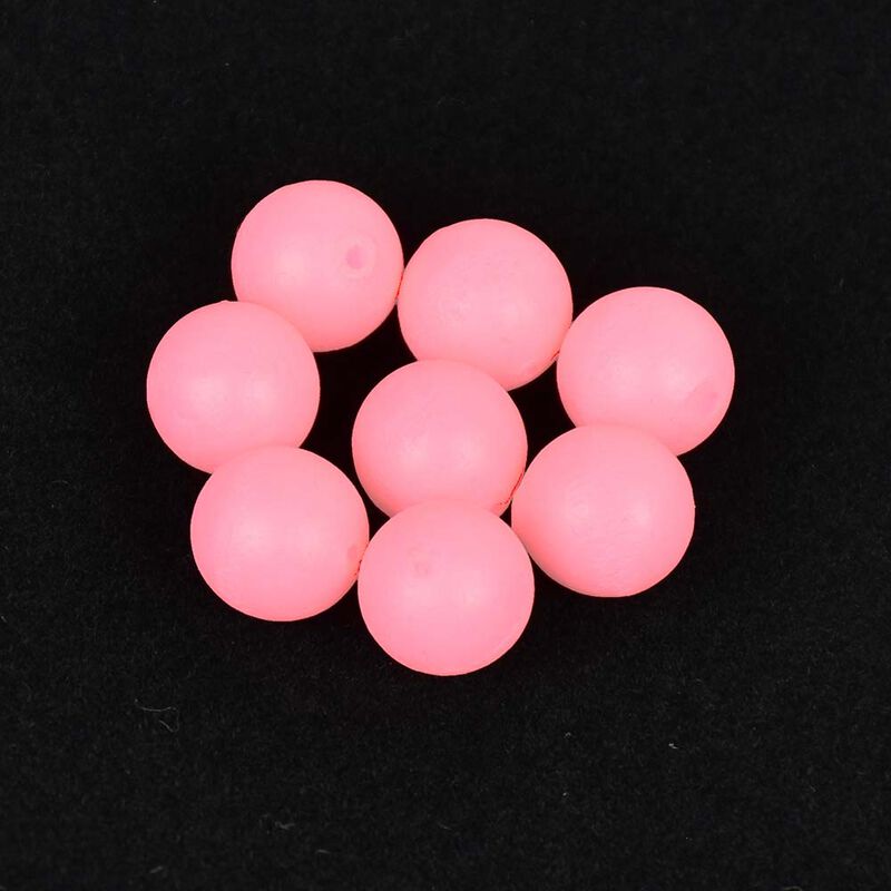 Perles rondes flottantes Sunset PHOSPHO ROSE (X20) - Perles | Pacific P&ecirc;che